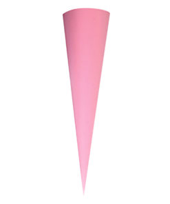 Schultüte, Rohling, rund, 70 cm in rosa