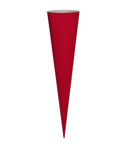 Schultüte, Rohling, rund, 70 cm in rot