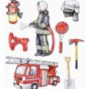 3D Sticker Feuerwehr XXL