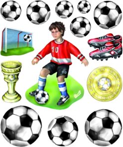 3D Sticker Fußball XXL