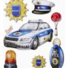 3D Sticker Polizei XXL