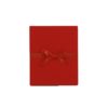 Leporello Linum, Rot mit Schleifenband