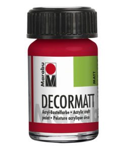 universelle Acrylfarbe Decormatt, 15ml in kirschrot