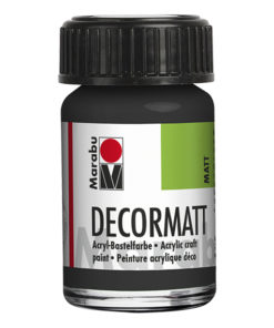 universelle Acrylfarbe Decormatt in 15ml, schwarz