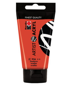 marabu artist acryl zinnoberrot 75ml