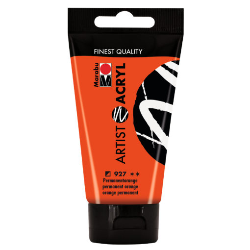 marabu artist acryl permanentorange 75ml