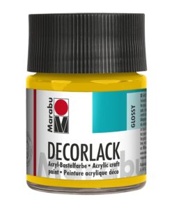 Marabu Decorlack Acryl 021 Mittelgelb 50 ml
