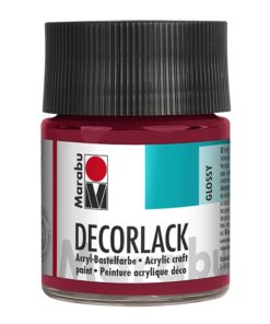 Marabu Decorlack Acryl 032 Karminrot 50 ml