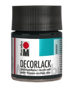 Marabu Decorlack Acryl 073 Schwarz 50 ml