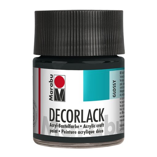 Marabu Decorlack Acryl 073 Schwarz 50 ml