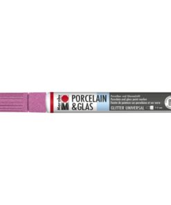 Marabu Porcelain & Glas Painter 533 Glitter-Rosa 1-2 mm