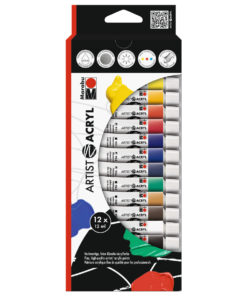 Marabu Artist Acryl, Acrylfarben-Set, 12x12 ml