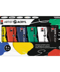 Marabu Artist Acryl, Acrylfarben-Set, 6x75ml