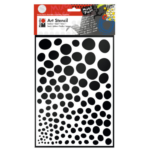 Marabu Art Stencil Schablone Growing Dots