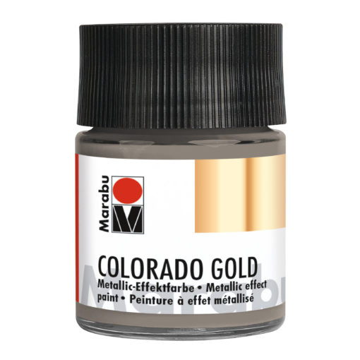 Marabu Colorado Gold, 50 ml, Metallic-Anthrazit, Metallic-Effektfarbe