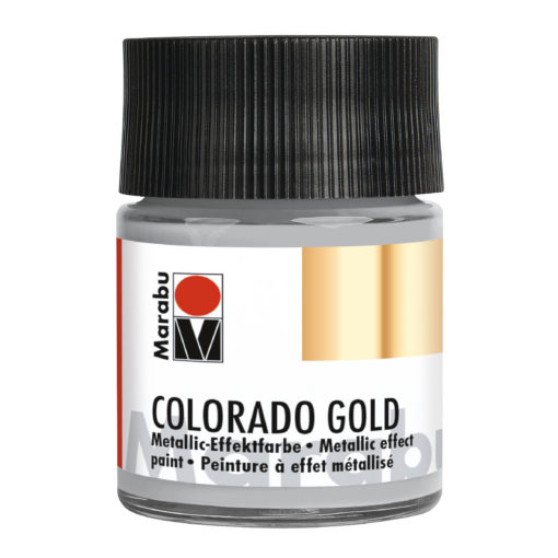 Marabu Colorado Gold, 50 ml, Platin, Metallic-Effektfarbe