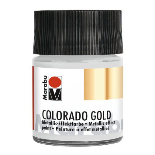 Marabu Colorado Gold, 50 ml, Metallic-Silber, Metallic-Effektfarbe