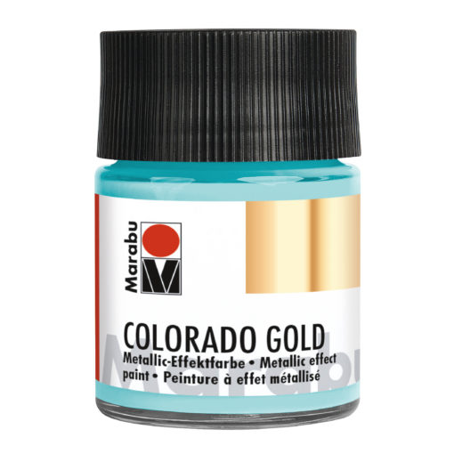 Marabu Colorado Gold, 50 ml, Metallic-Türkis Effektfarbe