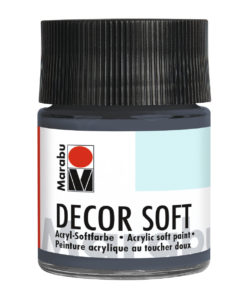 Marabu Decor Soft Acrylfarbe, Dunkelgrau, 50 ml