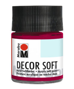 Marabu Decor Soft Acrylfarbe, Rubinrot, 50 ml