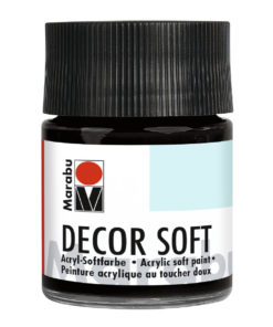 Marabu Decor Soft Acrylfarbe, Schwarz, 50 ml