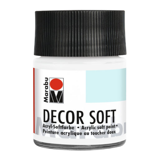 Marabu Decor Soft Acrylfarbe, Weiß, 50 ml