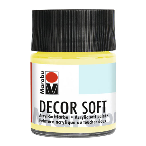 Marabu Decor Soft Effektfarbe, Zitron, 50 ml