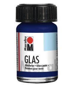 Marabu Glasmalfarbe, für Glasmalerei, 15ml Nachtblau