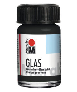 Marabu Glasmalfarbe, für Glasmalerei, 15ml in schwarz