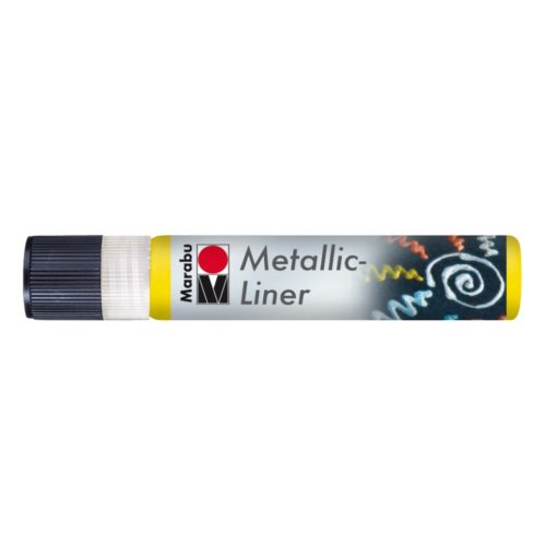 Metallic Liner gelb, für effektvolles Malen
