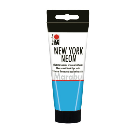 Marabu Tagesleuchtfarbe New York NEON, Neon-Blau, 100 ml