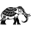 Marabu Schablone Indian Elephant DIN A4