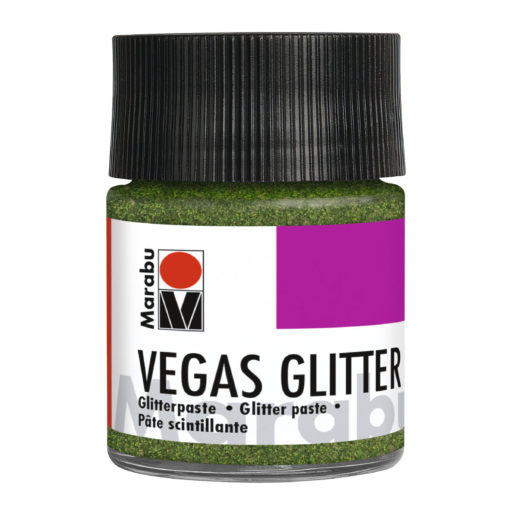Marabu Effektpaste VEGAS Glitter, Glitter-Grün, 50 ml