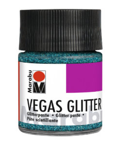 Marabu Effektpaste Vegas glitter, Glitter-Aquablau