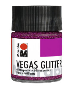 Marabu Effektpaste VEGAS Glitter, Glitter-Rosa, 50 ml