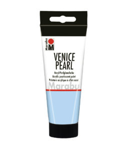 Marabu Acrylfarbe mit Perlglanzeffekt, Venice Pearl, Perlmutt-Blau