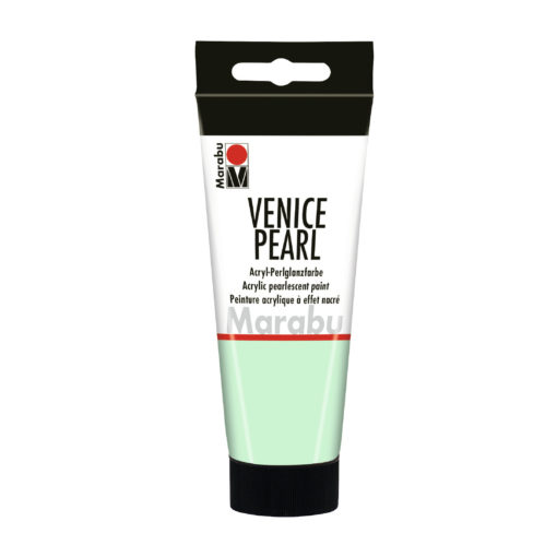 Marabu Acrylfarbe mit Perlglanzeffekt, Venice Pearl, Perlmutt-Grün