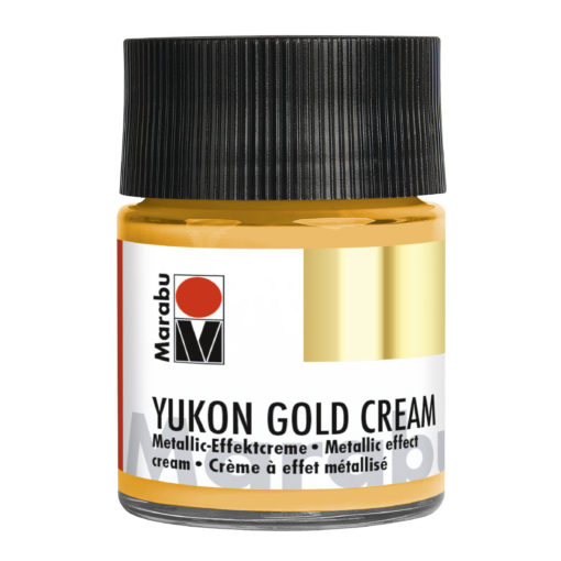 Marabu Metallic-Effektcreme, Yukon Gold Cream, Metallic-Gold, 50 ml