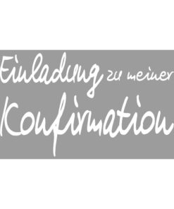 Stempel Einladung zur meiner Konfirmation