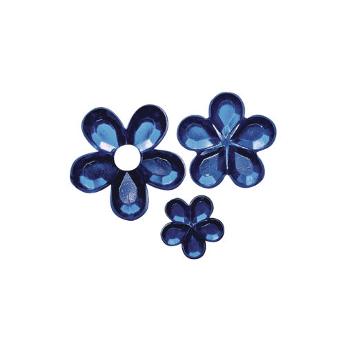 Rayher Acryl-Strassblüten dunkelblau
