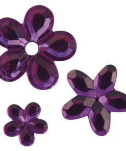 Rayher Acryl-Strassblüten lila