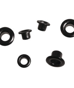 Rayher Easy Eyelets schwarz, rund, 4+8 mm, 75 Stück