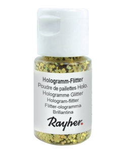 rayher hologramm flitter brillant-gold