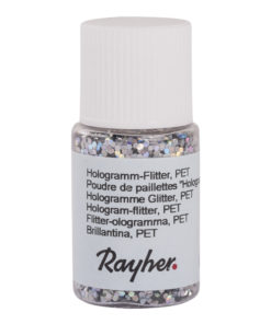 rayher hologramm-flitter brillant silber