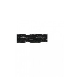 Kunstlederband schwarz, 3mm Stärke