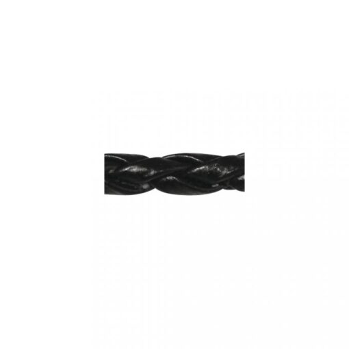Kunstlederband schwarz, 3mm Stärke