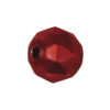 Böhmische Glas-Rundperlen, 13mm Ø, rot matt
