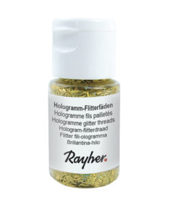 rayher hologramm flitterfäden brillant-gold