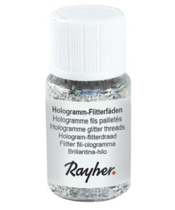 rayher flitterfäden hologramm brillant-silber