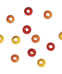 Rayher Holzperlen-Mischung rot, gelb, orange, 4mm Ø
